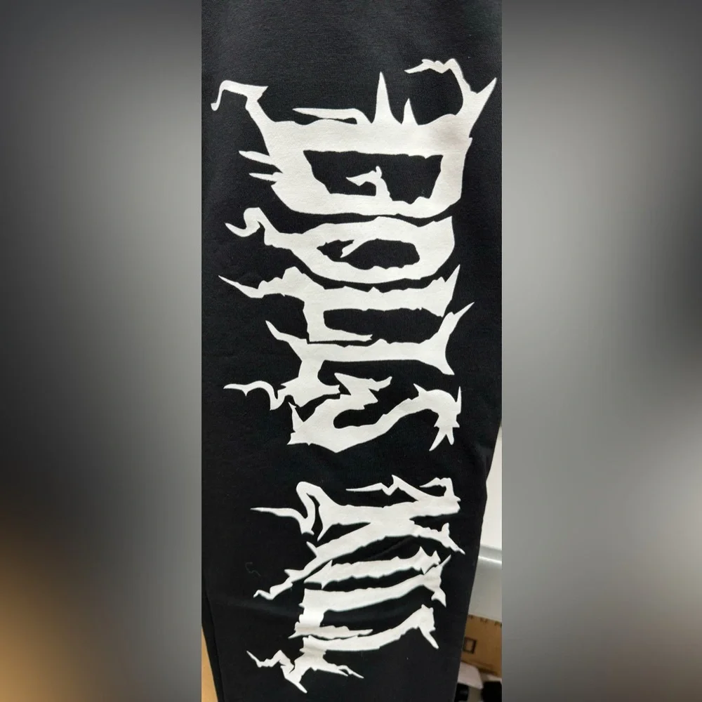 ✨🆕 Dolls Kill Logo HTF Rare Angel Wings Sweatpants — Large - Picture 4 of 5